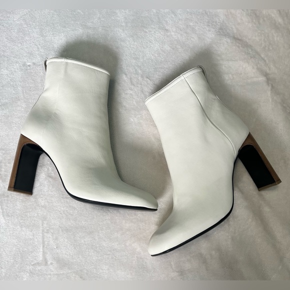 NIB: RAG & BONE Leather Ellis Boot/Booties in Ivory White, Size 6.5 (36.5 EU) - Picture 15 of 15